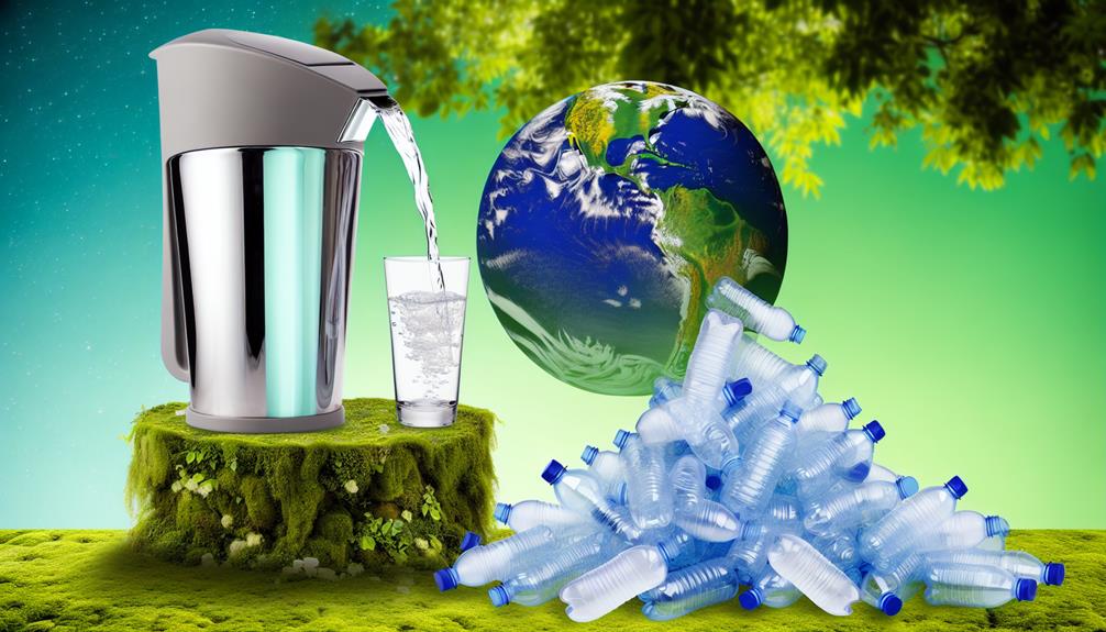 reducing plastic waste with water filters